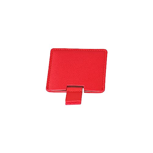 Leadigol Ultra-Thin Compact Mirror,Folding Vanity Mirror Cosmetic Tools PU Leather Foldable Square Unbreakable Pocket Mirror
