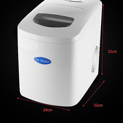 Shykey countertop ice machine Ice Maker Countertop, Bullet Clear Ice 9pcs in 7Mins, 26Lbs/Day, Portable Ice Machine for Home Party, White ice mak
