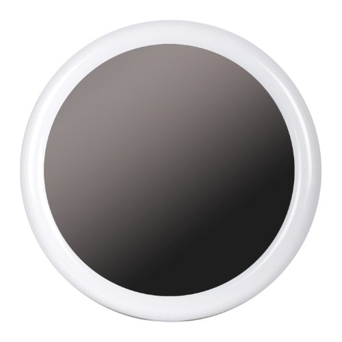 TATAY Round mirror, with glossy white plastic frame Diameter 56 cm