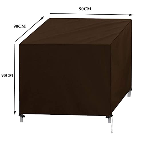Garden Furniture Covers, Patio Furniture Cover, Garden Table Cover Square Heavy Duty Rattan Furniture Cover, Outdoor Table Cover with Windproof D