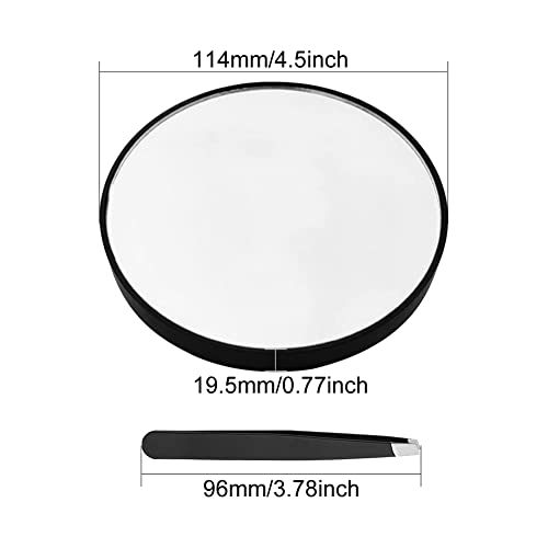Magnifying Mirror, Compact Mirror Makeup Mirror with 20X, Travel Mirror Magnifying Suitable for Applying Eyeliner, Mascara, Grooming Brows, Makeu
