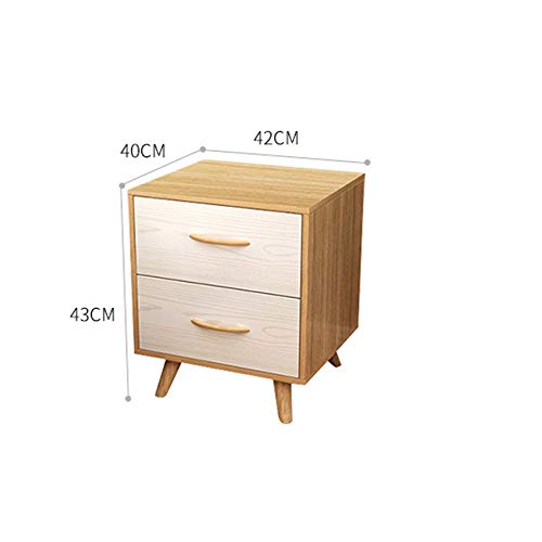 JYDQM Mini Bedside Table Simple Simple Locker, Double Drawer Design Bedside Table