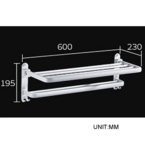 HIGOH Towel Racks,Bathroom Towel Rack Wall Mounted Towel Holder,Bathroom Accessories,Aluminum Folding Towel Rack,Towel Holder,Bath Hardware Bakin