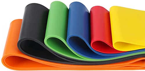 COREZONE Resistance Bands Set of 6 | Home Gym Exercise Workout Bands for Butt, Leg, Glute, Yoga, Pilates, CrossFit, Fitness, Physical Therapy, St
