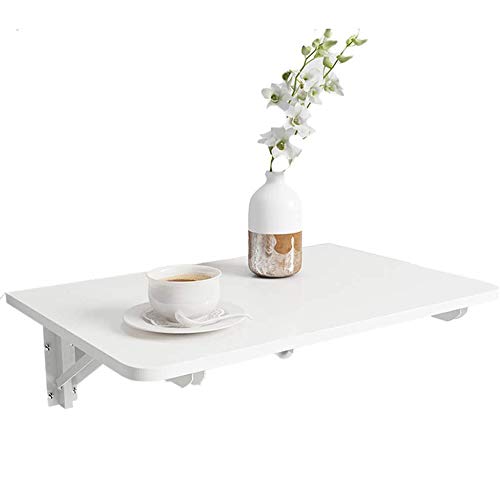 Multifunctional Wall-mounted Folding Table Home Dining Table Computer Table, Solid Wooden Wall Shelf, 60×40×16cm (L×W×H),B