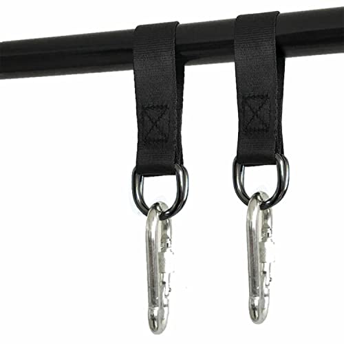 Demarsen Tree Swing Hanging Strap(Set of 2) Swing Straps Hanging Kit with Two Sturdy Zinc Alloy Carabiners Hammock Tree Straps for Swings and Ham