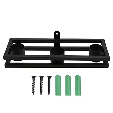 ALEOHALTER Wine Rack, Wall Mounted Wine Rack Stand, Retro Design Mental Wine Rack with 3 Slots for Kitchen, Dining Room, Cellar, Bar, Pantry, Res