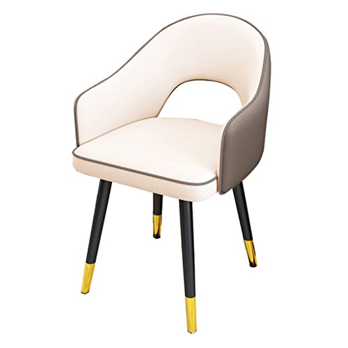 Kitchen Dining Room Furniture Chairs Kitchen Dining Chairs Water Proof Leather Side Chair with Carbon Steel Legs High Back Padded Soft Seat Livin