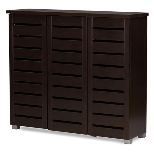 n/a Brown Wooden Entrance Shoes Storage Shoe Cabinet Storage Cabinet Saves Space