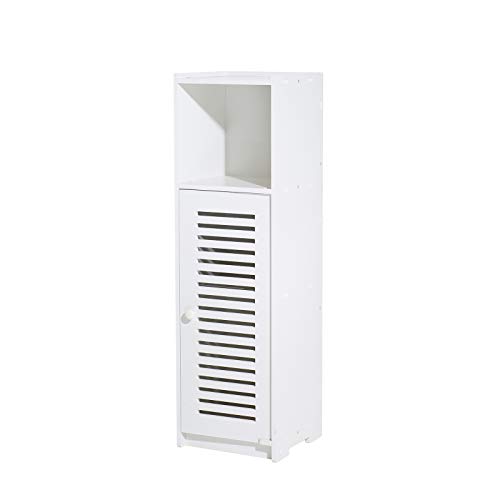 Screw Fix-Bathroom Storage Cabinet Accessories Floor Standing Waterproof Bathroom Display White Robust Furniture Bathroom Toilet Silm Shelf Bathr