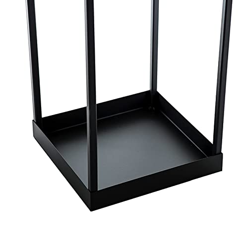 NMDCDH Umbrella Stand Modern Black Long Short Umbrella Holder, Creative Geometric Canes Golf Clubs Stand with Drip Tray, for Home Hotel Hallway E