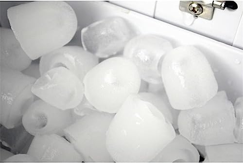 Shykey countertop ice machine Ice Maker Countertop, Bullet Clear Ice 9pcs in 7Mins, 26Lbs/Day, Portable Ice Machine for Home Party, White ice mak