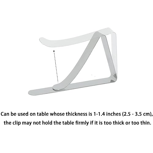 Tablecloth Clips,18Pack Table Cloth Clips Stainless Steel Table Cloth Cover Clamps Table Cloth Clips Adjustable Table Cloth Holders Clips Heavy D