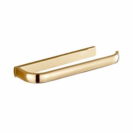 SMLJLQ Arrival Golden Solid Brass Bathroom Towel Bar Rack Wall Mounted Towel rack