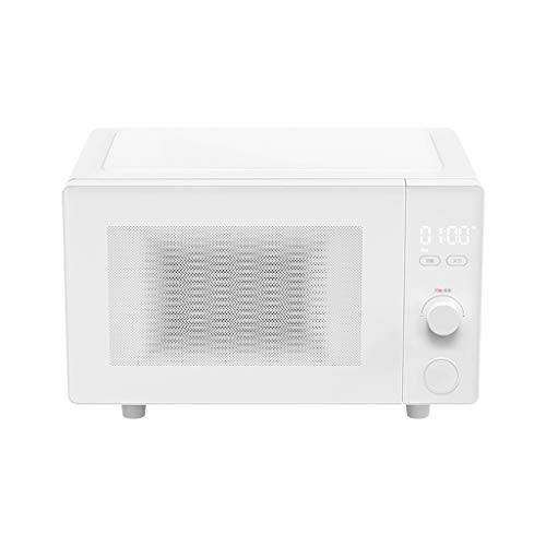 SZDQX Countertop Microwave Oven with Compact Size, Position-Memory Turntable, Sound on/Off Button, Custom Cooking Mode, 20L,700W, White