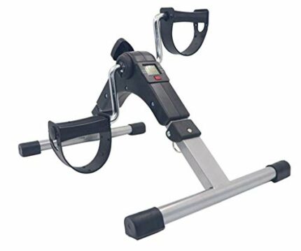 N/A Pedal Exerciser Foldable Pedal Exerciser Stationary Under Desk Exercise Equipment Arm Leg Foot Peddler Exercise Black 48*36*23.3cm