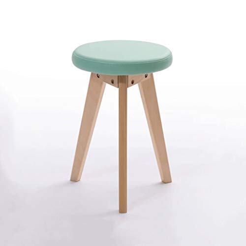 LUKEO Solid Wood Creative Shoes Changing Stool Tea Table Low Stool Sofa Stool Small Stool Shoes Wearing Stool Round (Color : 3-pack)