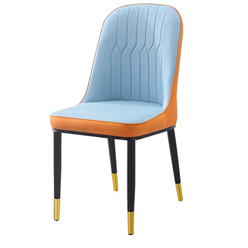 Kitchen Dining Room Furniture Chairs Water Proof PU Leather Dining Chair With Metal Legs Faux Matte Suede Leather Dining Chairs Accent Chairs For