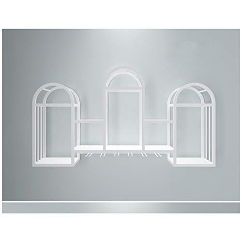 Metal Wrought Iron Wall-Mounted Wine Glass Holder Creative Living Room Display Storage Storage Champagne Glass Wine Glass Goblet Holder Bracket W