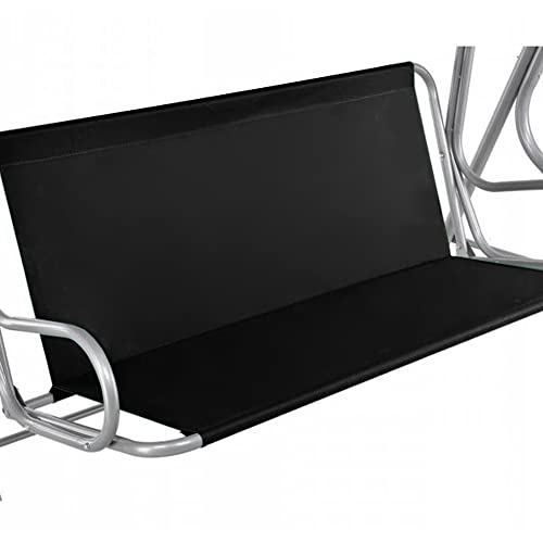 Replacement Garden Swing Seat Cover, Durable 600D Oxford Fabric Garden Swing Chair Cover Outdoor, Fit for 2 and 3 Seater Swing Chair 168 x 56 x 5