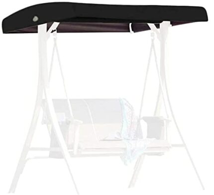 DMWMD Replacement Canopy for Swing Seat 3 Seater Hammock Cover Top Garden Outdoor, Replacement Canopy Top Cover With 4 Reinforced Corner Pockets,