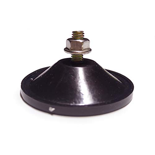 M6 - D 5.5 cm (D 2.16") Strong PVC Screw Suction Cup Hook with Lock Nut,Thickened Edge Design for Enhanced Suction,5 PCS/Pack(Recommend (Black)