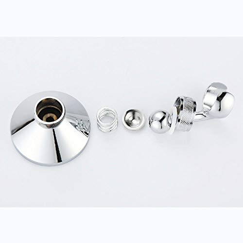 Queta Shower Holder Brass Swivel Adjustable Shower Head Holder Wall Mount Removable Hand Shower