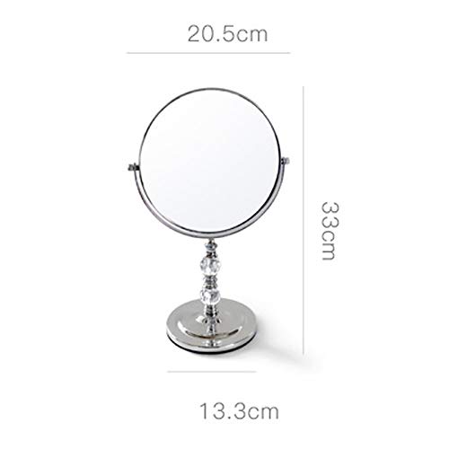 LIUZH Vanity ,Multi-angle Rotating Desktop Wall-Mounted Makeup for Bedroom Bathroom Home Shower ( Size : 33CM )