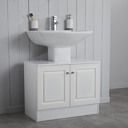 House & Homestyle Under Sink Unit, White, H 56cm x W 70cm x D 37cm