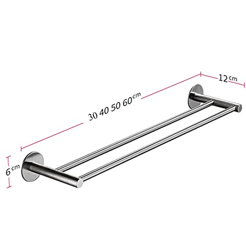 Towel Shelf Wall Mounted Towel Rack Stainless Steel Towel Bar No Drilling Self Adhesive Anti-rust For Kitchen Bathroom,Chrome A,40cm