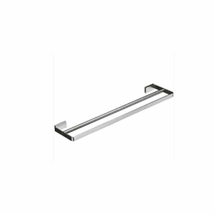 RSOCHS Stainless Steel Bath Towel Rack 60CM ,Foldable Wall Mounted Double Towel Holder,Polished 304 Stainless Steel Towel Shelf Shelf
