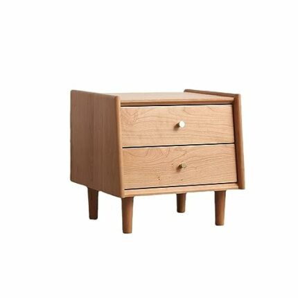 MJWDP Large Storage Space Storage Bedroom Bedside Small Corner Cabinet Solid Wood Bedside Table