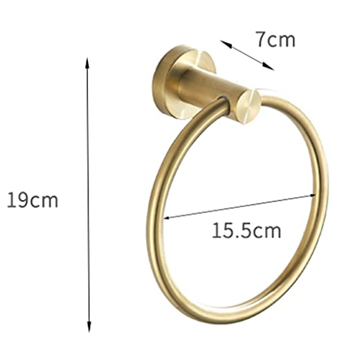 HIGOH Towel Racks,Bath Towel Holder,Bathroom Hand Towel,Brushed En Towel,Nordic round Towel Rack,Modern Style Bathroom Towel Hanger