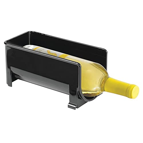 mDesign Set of 8 Individual Bottle Holders – Stackable Single Water Bottle Holder for Various Drink Bottles – Stylish Kitchen Accessories Set for