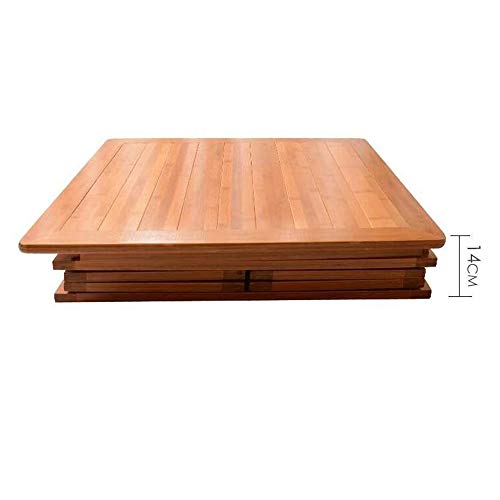 N/A Solid wood Folding table Garden Tables dining table Home Double Square Solid Wood Dining Table Multi-function Grilled Fire Rack