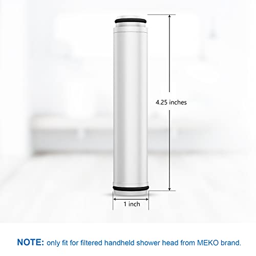 MEKO 2Pack 15 Layers Shower Filter Replacement Cartridge, Shower Head Filter for Hard Water, Reduces Chlorine, Fluoride, Heavy Metals and Harmful