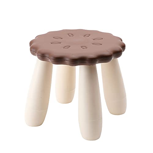 LANZON Toddler Stool | Cookie Stool Biscuit Shape Seat | Kindergarten Study Stool Kids' Chair | Waterproof Shower Stool (Cookie)