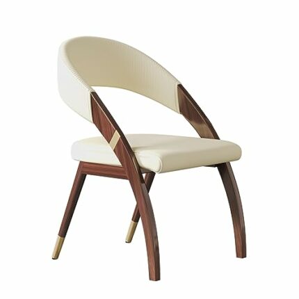 WALNUT Comfortable Dinning Chair Home Bedroom Dining Chairs Designer Kitchen Household Items (Color : Argento, Size : 52 * 60 * 83cm)