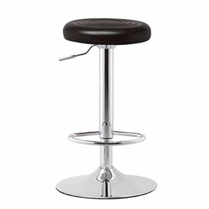 DINGZZ Nordic Bar Stool Wrought Iron Ins Creative Golden High Barstools Bar Chair Front Desk Lounge Chair Dinning Chair (Color : black-Soul Eater