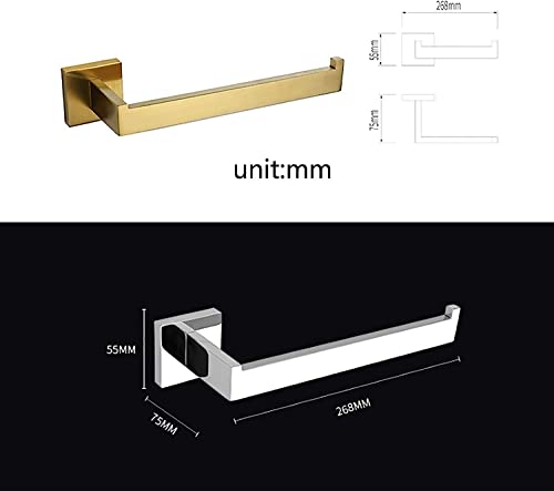 Towel Bars, Towel Ring, bathroom towel rack 304 Stainless Steel Towel Rails Wall Mounted Towel Holder Heavy Duty Towel Storage Rack for Bathroom,