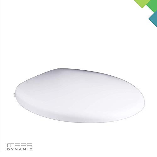 Mass Dynamic Soft Close Toilet Seat with Quick Release for Easy Cleaning Toilet Seats, Easy Top Fixing with Adjustable Hinges, Standard Oval Toil