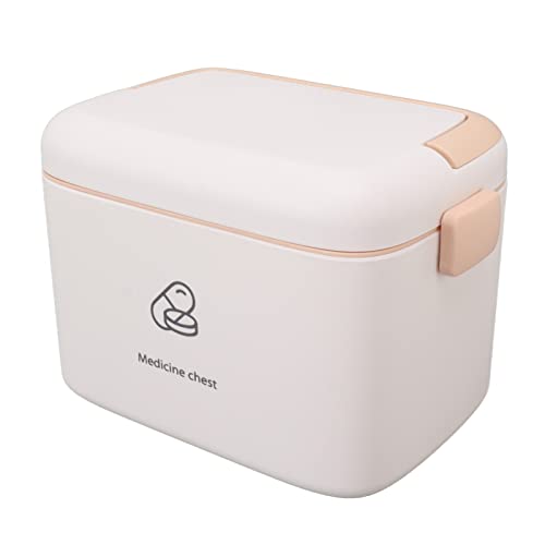 Plastic Medicine Box, Household Medicine Storage Box, Anti-aging, Large Capacity, Sturdy for Hiking and Mountaineering (Type B)