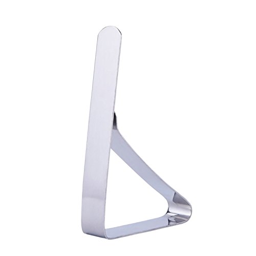 eBoot 2.96 x 1.77 Inches Silver Color Tablecloth Clips Stainless Steel Table Cover Clamps Table Cloth Holders for Home, Parties, Picnics, Restaur