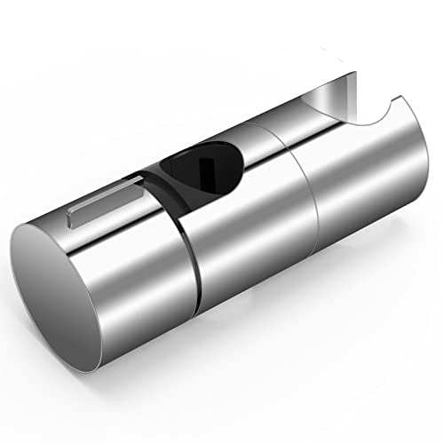 QEIHITYO Hand Shower Holder Adjustable Shower Holder Bracket 18-25 mm Diameter Chrome-Plated + ABS Design Shower Head Holder Easy Installation fo