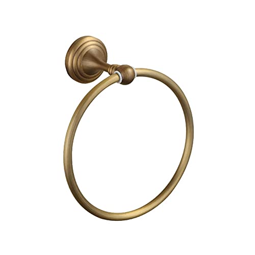 FOUNCY Vintage Towel Ring Towel Ring Solid Brass Copper Antique Bronze Bathroom Accessories Products Towel Rack Towel Bar Bathroom Accessories