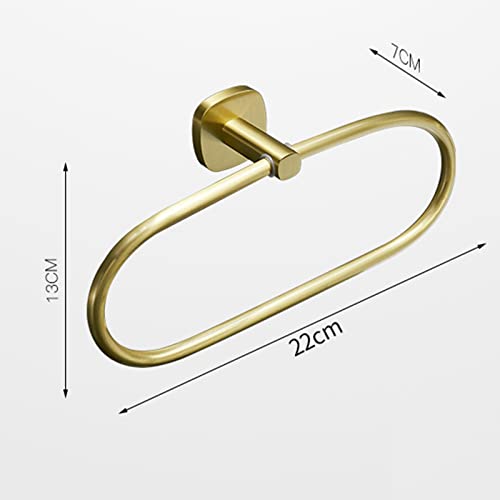HIGOH Towel Racks,Bath Towel Holder,Bathroom Hand Towel,Nordic Oval Towel Rack,Bathroom Towel,Circular Towel,Oval Towel Hanger Holder