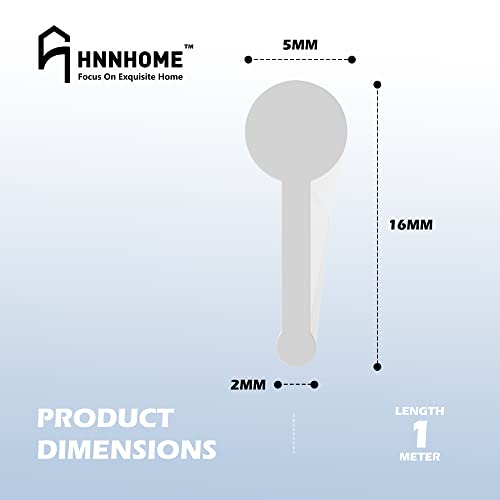 HNNHOME White Shower Screen Seal Strip for Folding Doors - 1 Metre