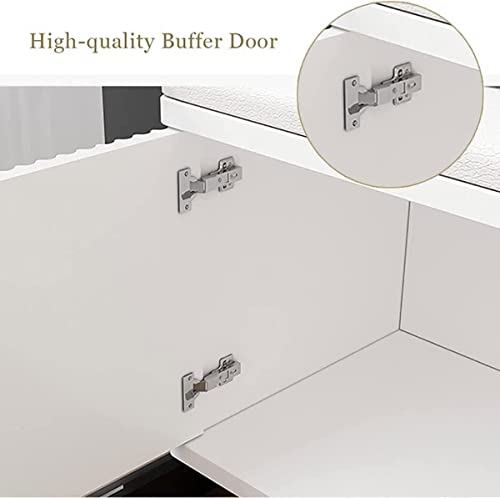 LILIKY Change Shoe Stool Multi-functional Entrance Change Shoe Stool Shoes Storage Bench