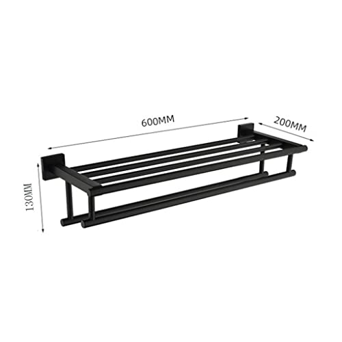 HIGOH Towel Racks,Bathroom Towel Rack Wall Mounted Towel Holder,Square Towel Rack,Bathroom Toilet Rack,Towel Bar Double Bath Towel Rail