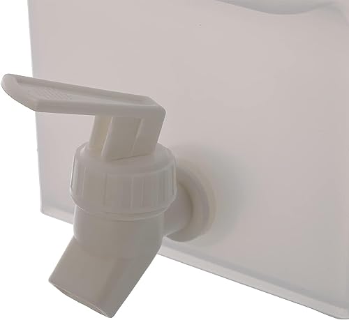 Jucoan 3.5 L /0.9 Gallon Fridge Beverage Drink Dispenser with Leak-Proof Spigot, Square Plastic Water Container Juice Dispenser Jug for Lemonade,